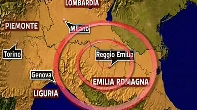 ++ TERREMOTI: SCOSSA MAGNITUDO 4.9 EPICENTRO NEL REGGIANO ++