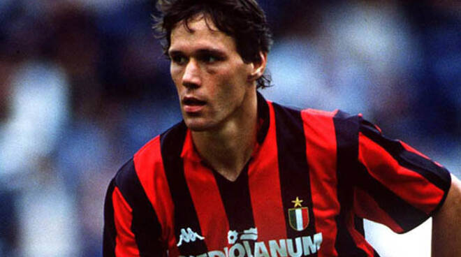 Marco Van Basten - ACMilan. 14/8/88. Credit: Colorsport