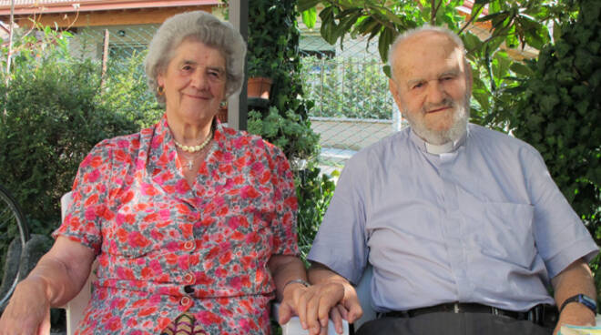 Padre Elia Ciapetti con la sorella Marta