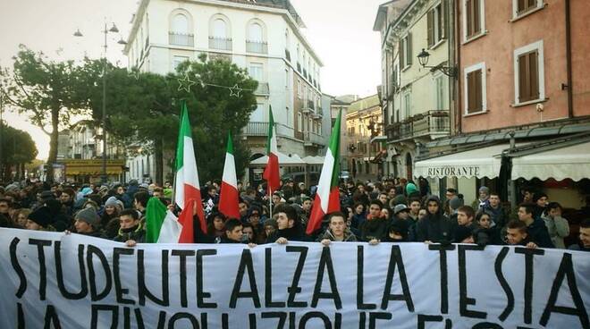 studenti, corteo a desenzano