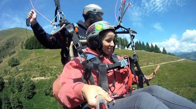 parapendio in carrozzina