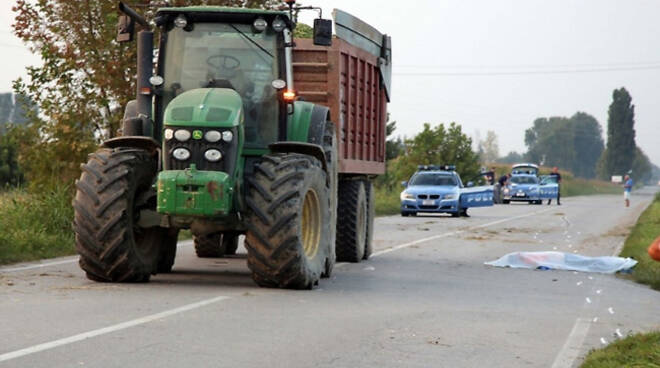 incidente moto-trattore quinzano