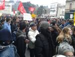 momenti corteo immigrati