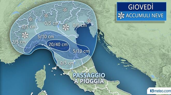 Giovedi Accumuli Neve Nord