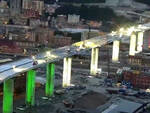 Ponte Genova finito il collaudo 3 agosto apertura con luci bresciane