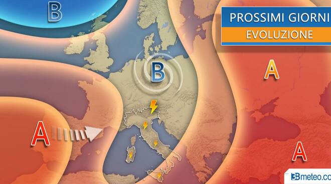 meteo mercoledì e giovedì 2-3 settembre