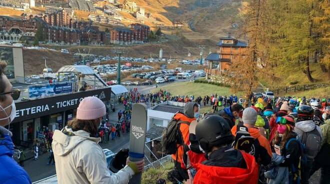 breil cervinia coda impianti coronavirus