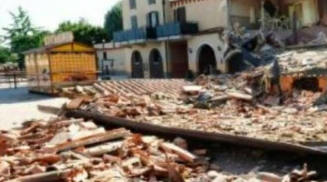 San Gervasio Bs crollo di una torretta a Le Vele 4 indagati