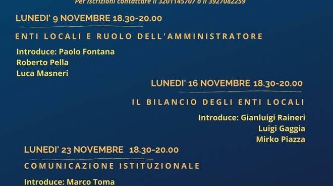 scuola di formazione per amministratori di Forza Italia