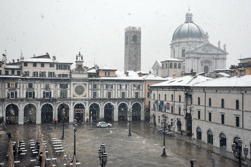 Neve a Brescia 20 dicembre 2020