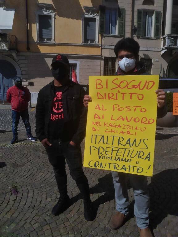 auchan conad chiari cooperativa Prometeo protesta prefettura 24 febbraio 2021