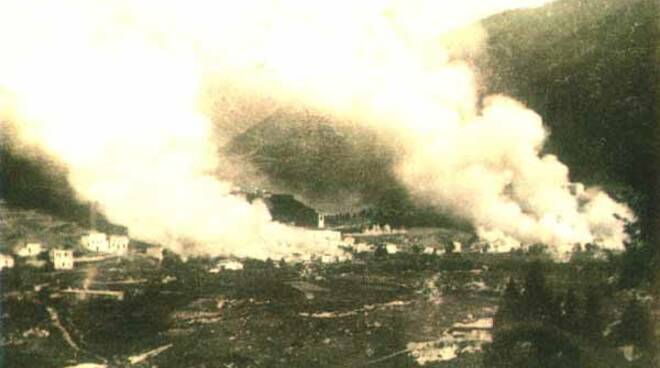 Ponte di Legno bombardamento austriaco 1917 Pontedilegno