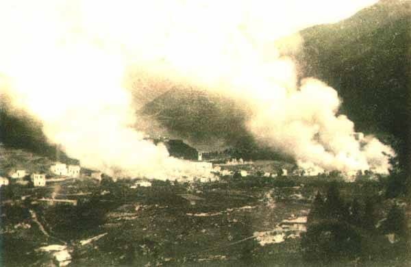 Ponte di Legno bombardamento austriaco 1917 Pontedilegno