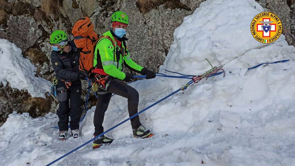 soccorso alpino, esercitazione in Val Paghera a Vezza d'Oglio