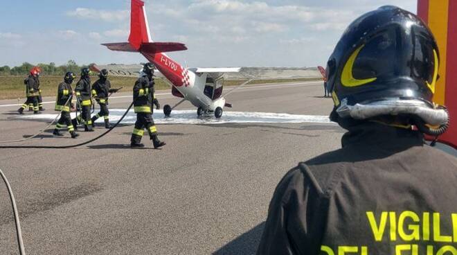 montichiari incidente aeroporto