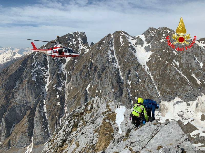 Soccorso alpino Concarena Vigili del Fuoco 