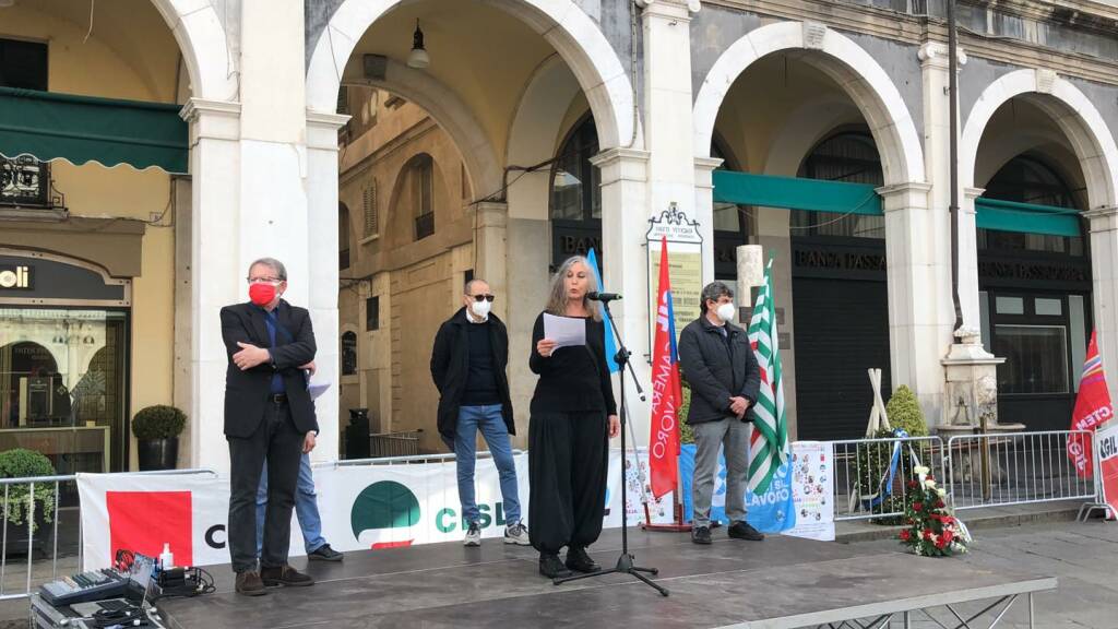 Primo Maggio 2021 Brescia piazza Loggia