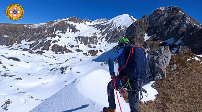 soccorso alpino esercitazione Bazena elicottero