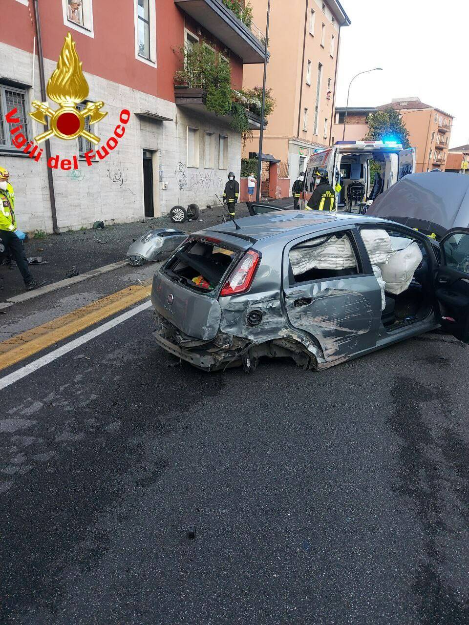 incidente viale venezia vigili del fuoco