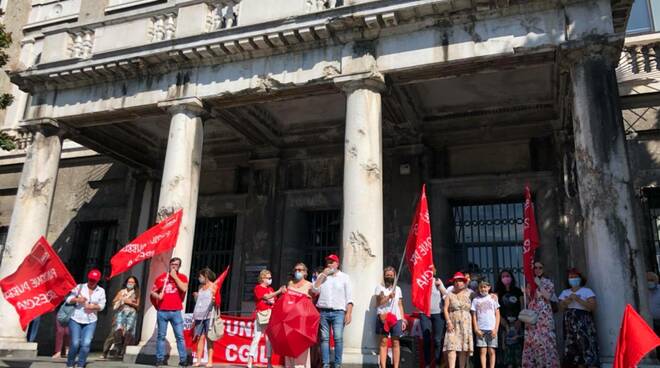 Presidio comune Fp Cgil sostegno