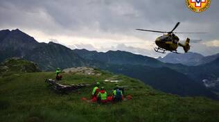 elicottero soccorso alpino Valbondione