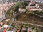 Castello Brescia Progetto Ascensore schema percorso