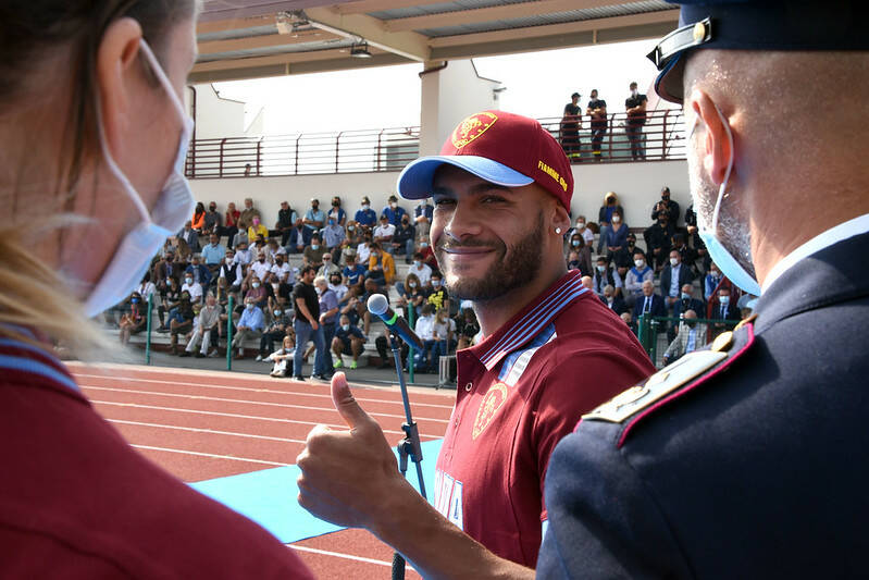 Marcell Jacobs a Sanpolino Brescia nuovo stadio