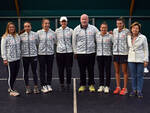 Tennis Bal lumezzane  La formazione della Bal Lumezzane, a punteggio pieno in Serie A2. Da sinistra: Elisa Belleri (vice cap.), Eleonora Canovi, Anastasia Piangerelli, Rubina De Ponti, Alberto Paris (capitano), Ylena In-Albon, Chiara Catini e Nerina Bugat