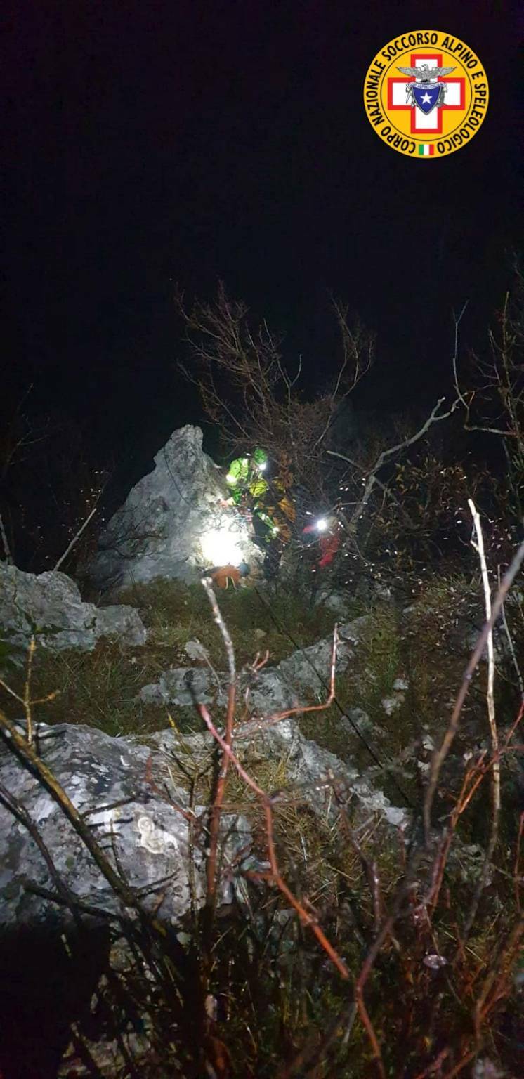 Alpinisti in difficoltà soccorsi sul Monte Castello di Gaino