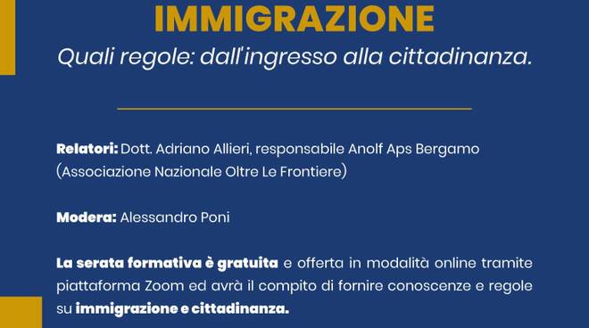 locandina immigrazione Brescia in Azione