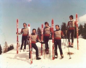 Scuola sci maestri di sci Maniva 1971