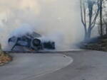 incidente Monte Maddalena auto fiamme incendio