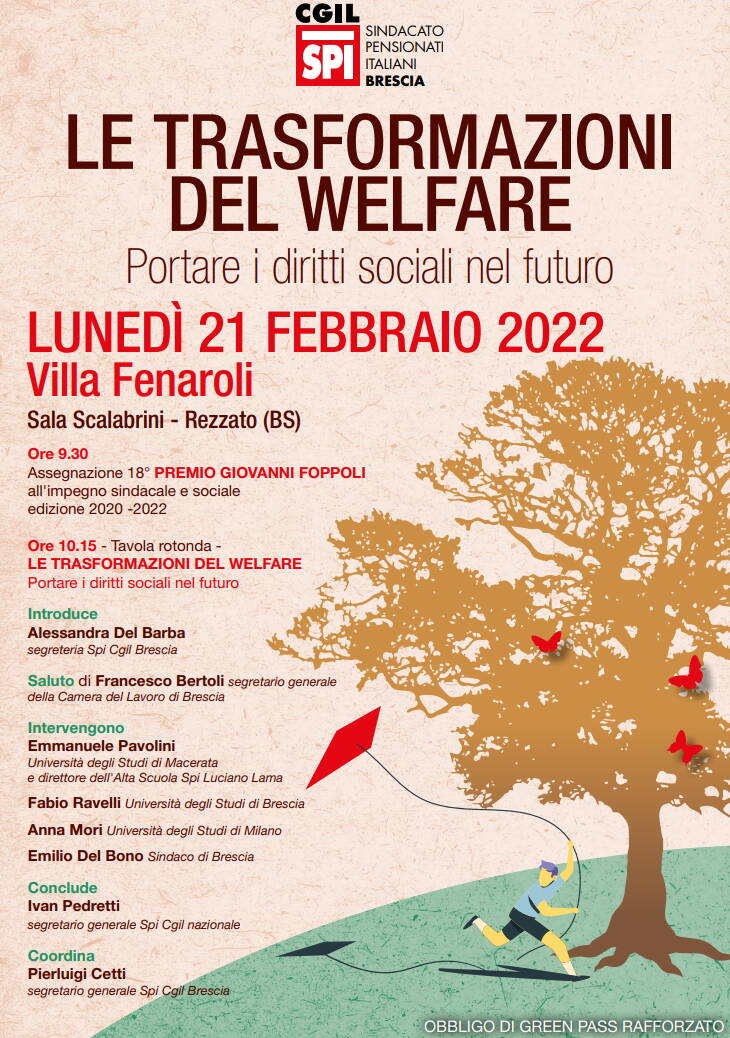 locandina convegno welfare Spi Cgil