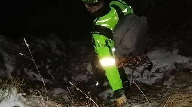 Cnsas Soccorso alpino notturno Forcella di Sale Punta Almana