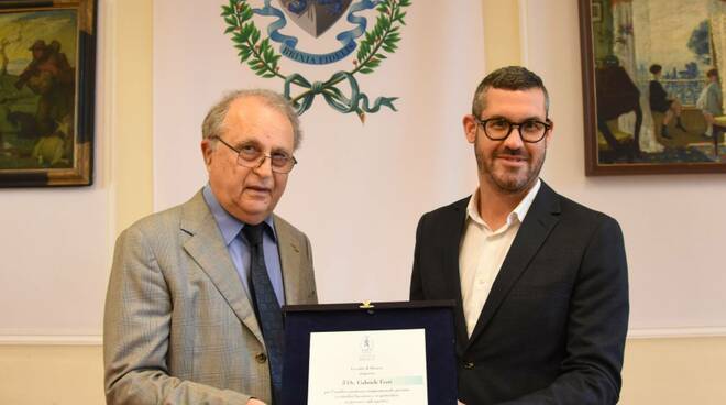 premiazione del dottor ferri a Brescia