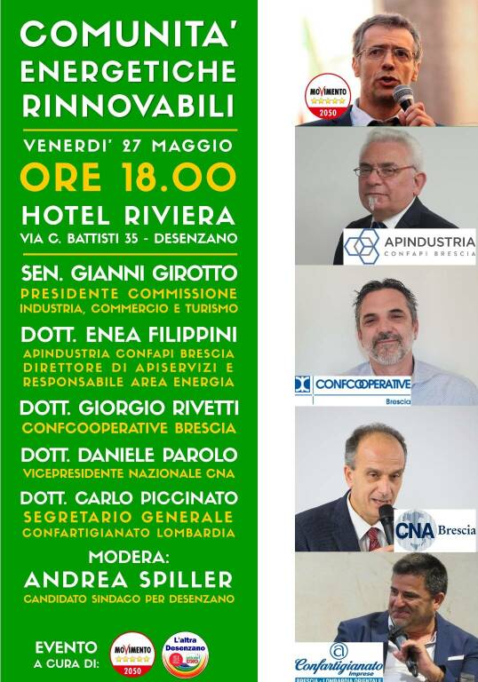 Locandina Desenzano Comunità Energetiche Rinnovabili