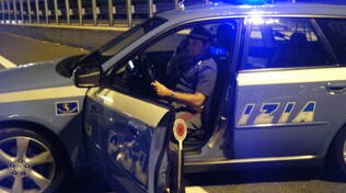 Polizia stradale notte