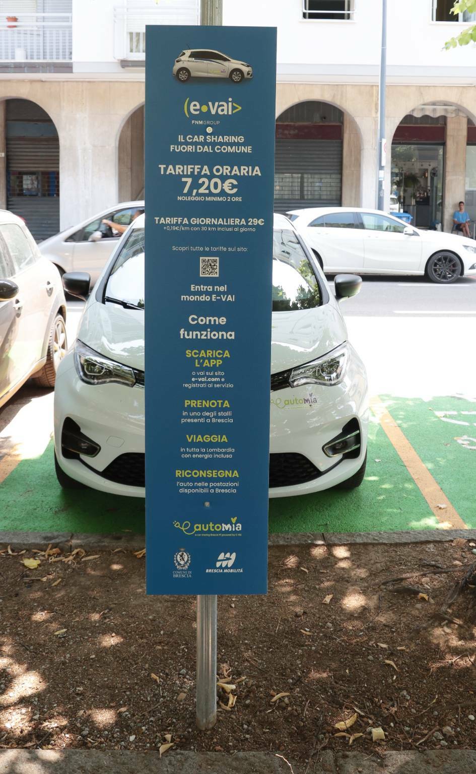 car sharing auto elettrica affitto brescia mobilità