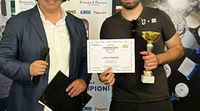 Luigi Fusco medaglia d’argento al campionato italiano pizza in tour
