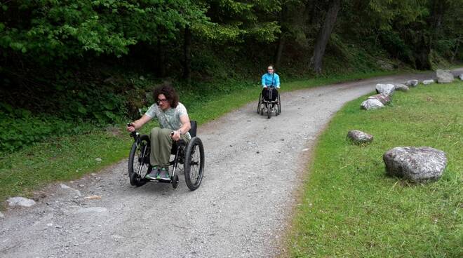 Temù sentiero attrezzato per disabili in Val d'Avio