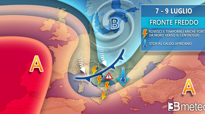 anticiclone africano stop per qualche giorno