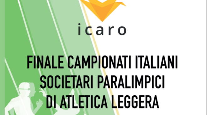 Locandina finale atletica paralimpica Icaro sport disabili