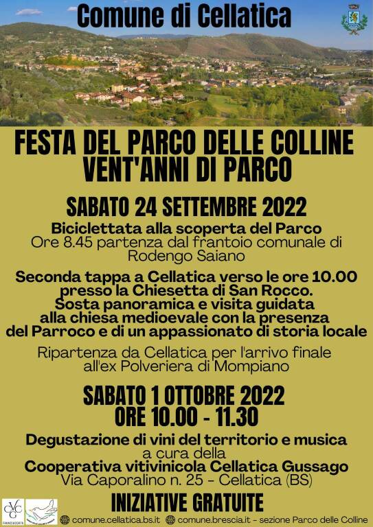 parco colline biciclettate