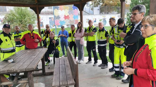 Protezione Civile Palazzolo Volontari Travagliato Cinofili Brescia visita Amatrice