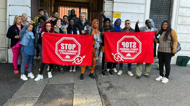 sfratti Brescia zona Solferino piazza Repubblica Diritti per Tutti