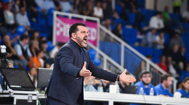 Germani basket Brescia coach Alessandro Magro