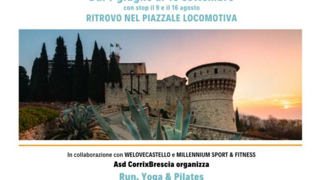 Locandina Corri per Brescia pilates in castello