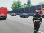 Vigili del fuoco incidente Autostrada A4 a Calcinato