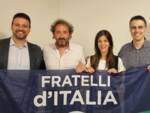 Fratelli d'Italia circolo di Marcheno da sx Diego Zarneri, Diego Bertussi, Barbara Morandi