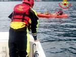 Recuperati due kayak sul lago d'Iseo Vigili del fuoco pompieri